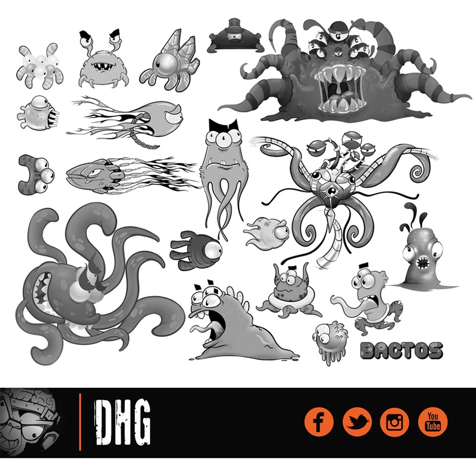 DerbyHatGames's tweet photo. I knew what? This was the evolution of the bactos in NANO SQUADRON. #nanobots #robots #game https://t.co/dv2xBjnP24