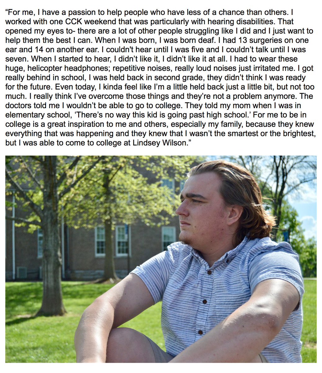 humansofLWC's tweet photo. "For me, I have a passion to help people who have less of a chance than others. I worked with one CCK weekend..." https://t.co/EGDY32PMr3