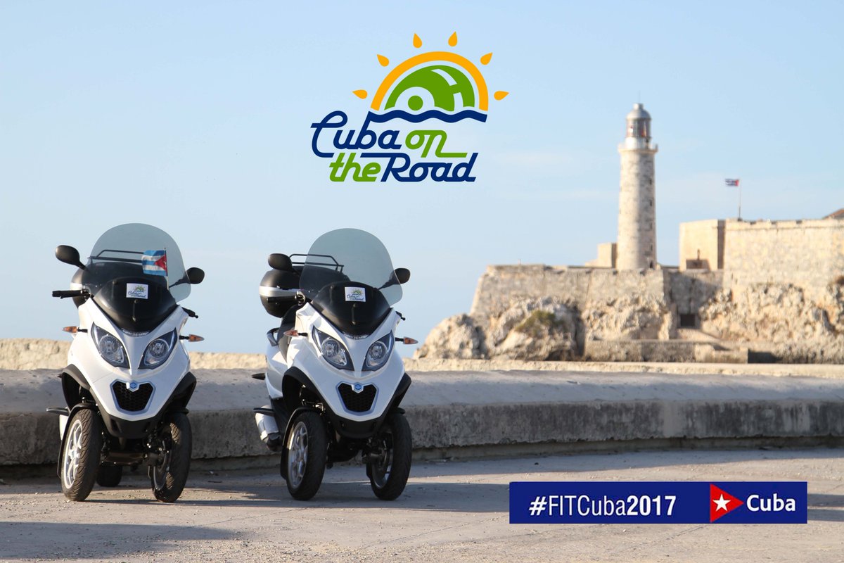CubaontheRoad's tweet photo. @CubaontheRoad will be at #FITCuba2017 with this nice product ( MP3 Piaggio scooter) and other great surprises...#Cuba👌 https://t.co/PeoIYKxrLY