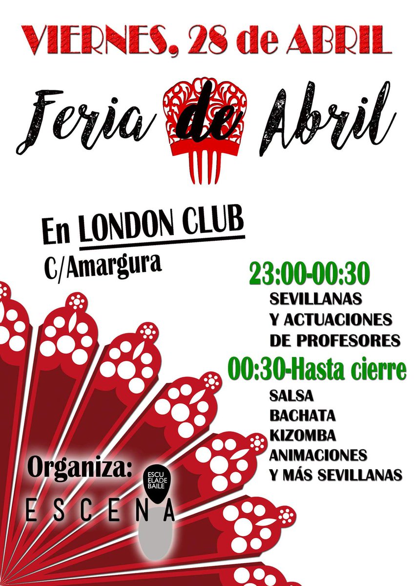 escena_edb's tweet photo. ¡FERIA DE ABRIL!💃💃
¿TE LO VAS PERDER? https://t.co/vcvQeQ2ynQ