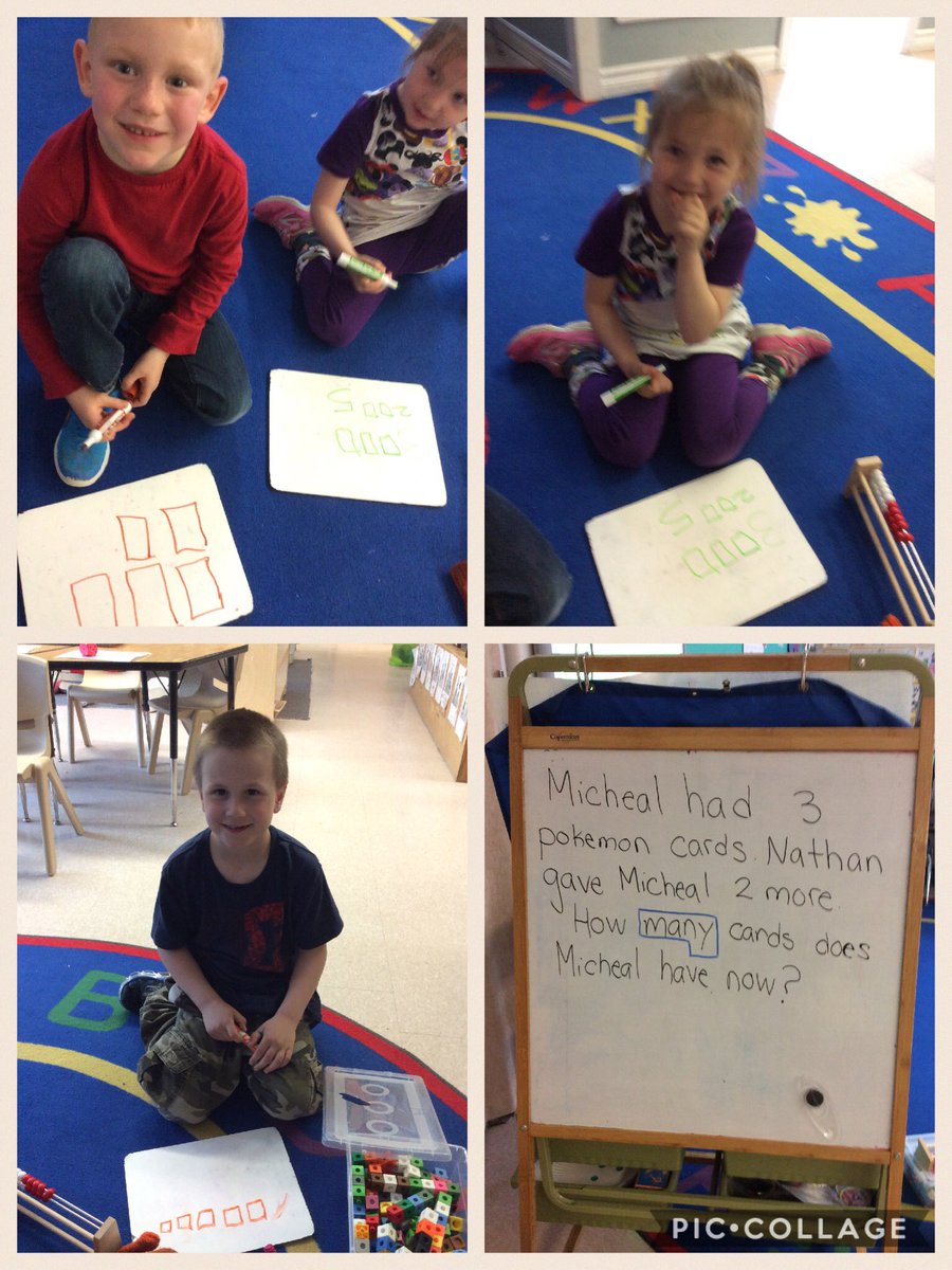 So impressed with my little problem solvers #theyloveachallenge #kindergartenmath #JKANDSK <a href="/RidgewoodPS/">RidgewoodPS</a>