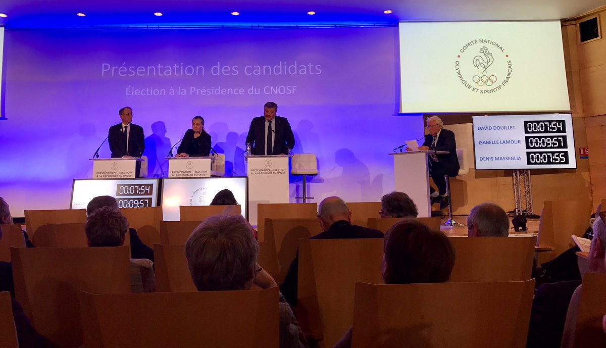 FFTDA's tweet photo. La FFTDA est représentée à la présentation des candidats aux #ElectionsCNOSF par le Pdt D. #Odjo, @gentilpascal1 et @GwladysEpangue https://t.co/zXXJ0p5Uct