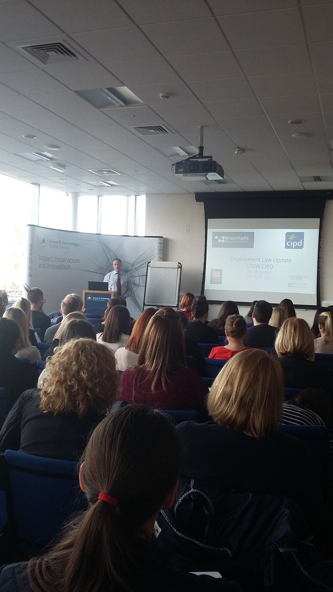 CIPD_Mersey's tweet photo. @Bramhalls_Law Bramhall law event live at @SciTecDaresbury #hrmersey https://t.co/kUR8rDd3oF
