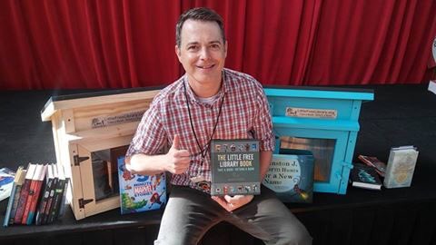 KPCCInPerson's tweet photo. Thank you @Literacy_Club &amp; @LtlFreeLibrary for this generous gift to @KPCC @KPCCInPerson! Photo: Douglas Chadwick https://t.co/2bsf2b9mCC