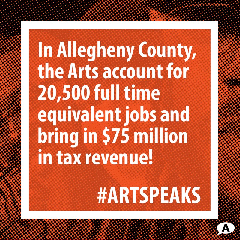 PGHArtsCouncil's tweet photo. Have you chipped in to our #ArtSpeaks advocacy campaign? Today's your last chance! Donate today: https://t.co/JBLxCveUJ6 https://t.co/W4f6FV0U3k