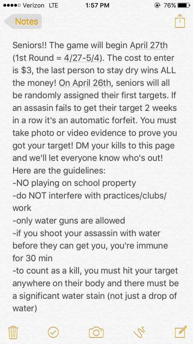 SMHAssassins's tweet photo. RULES FOR THE GAME ‼️⚠️🔫 https://t.co/5s1bN8u2bw