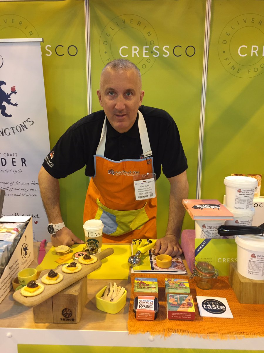 patchworkfoods's tweet photo. Tomorrow is the LAST and definitely the BEST day @FarmShop_Deli ! Join @RufusCarter with the team @TheCressCo on stand M70 https://t.co/BwU33cNUWw