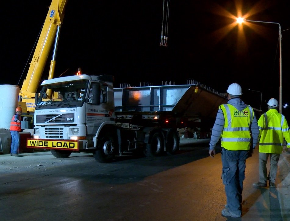 ExpressTrailers's tweet photo. Documented latest #logistics #project for @TransportMalta: delivery of steel girders for Kappara flyover Here are two stills from the #video https://t.co/CkAd3T6OOB