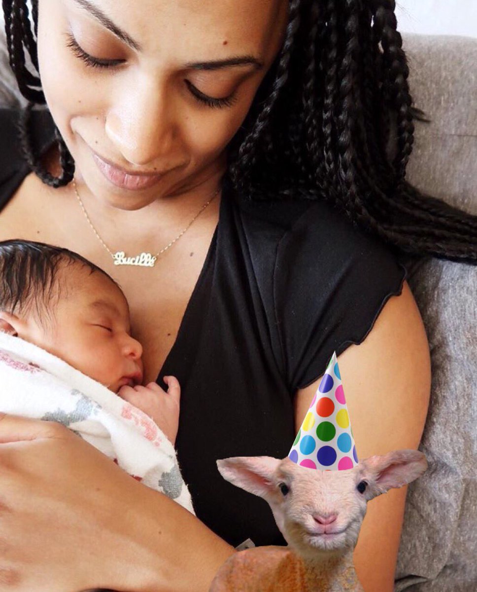An extremely happy happy first birthday goat for Lucille Ruby Odom! Congratulations <a href="/leslieodomjr/">Leslie Odom, Jr.</a> and <a href="/NicoletteKloe/">Nicolette Robinson</a>!!! ❤️❤️❤️
