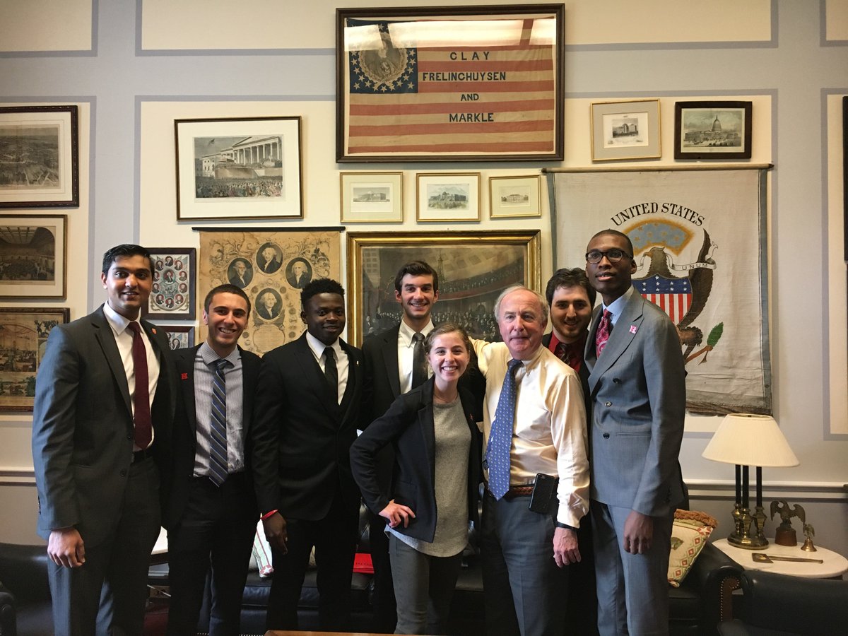 RutgersU's tweet photo. #Rutgers students meet with @USRepRodney to advocate for federal aid funding to make college accessible #ruonthehill https://t.co/53iyuJlxEk