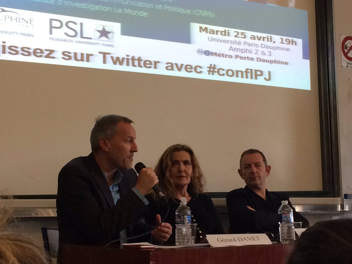 Ndj_estelle's tweet photo. " Le #FN est le parti le plus poursuivi de France. Ça ne prend pas ds l'opinion car il joue la carte du complot" #GérardDavet #confIPJ https://t.co/a5eRQOTBeS