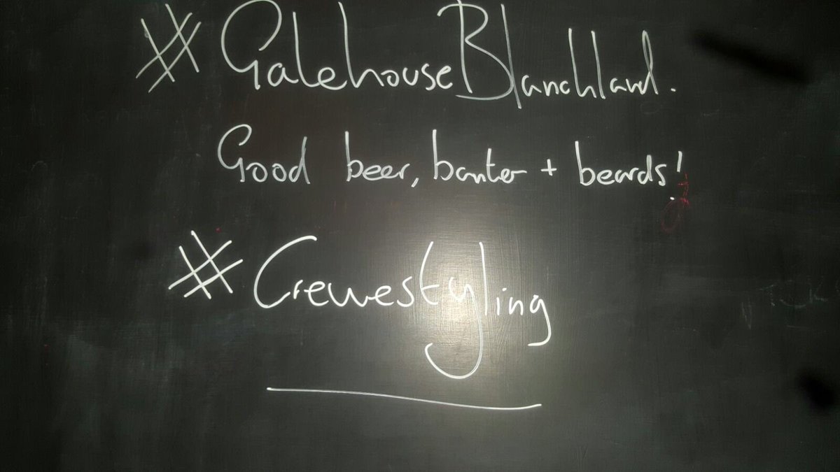 Lord_Crewe_Arms's tweet photo. You can always tell when the #BeardofBlanchland has raided the blackboard of #Blanchland. Subliminal beard banter 🤓 #CreweStyling https://t.co/uUgTCkLCFe
