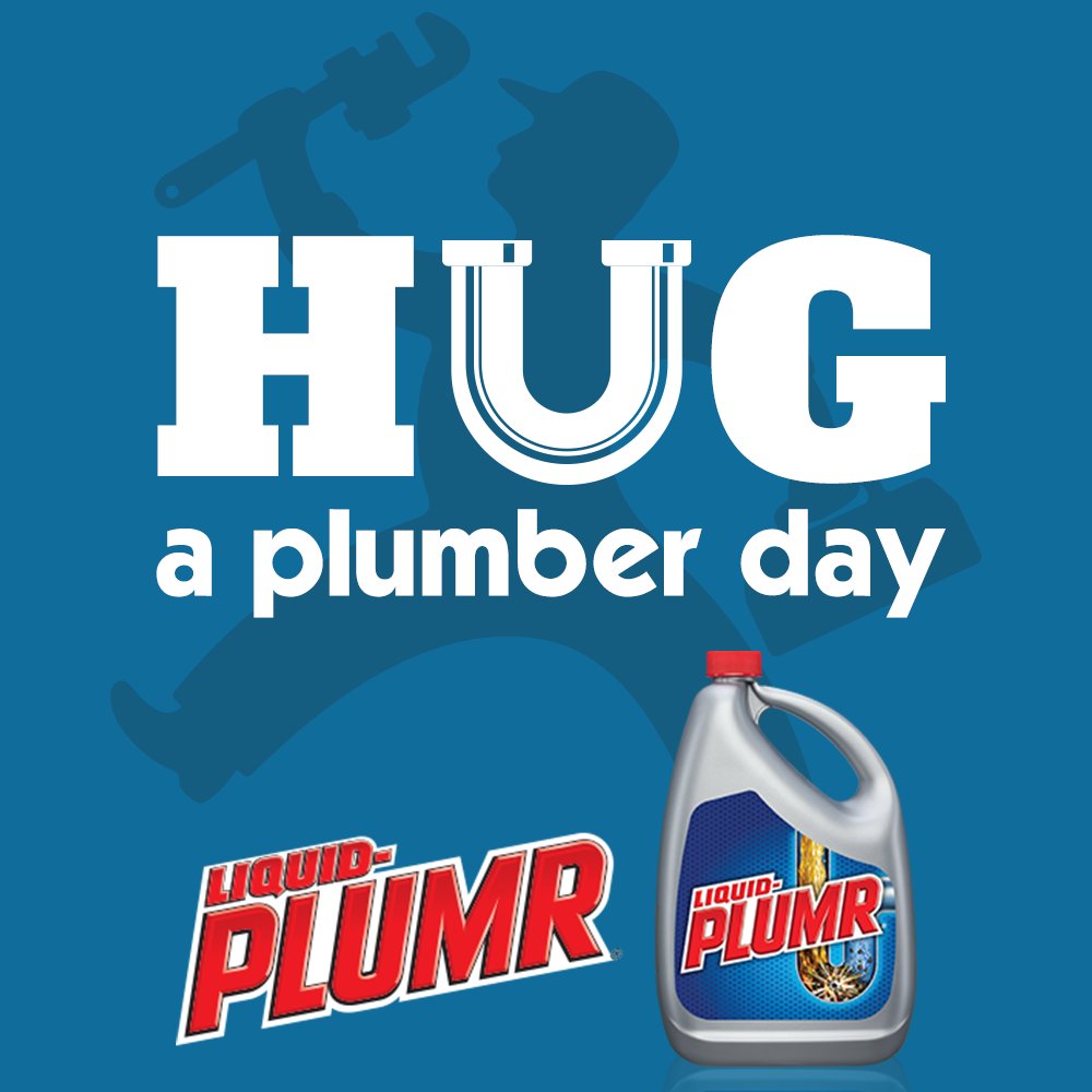 Whether you reach for us under the sink or you need to call in a pro, we celebrate all plumbers today! #NationalHugAPlumberDay
