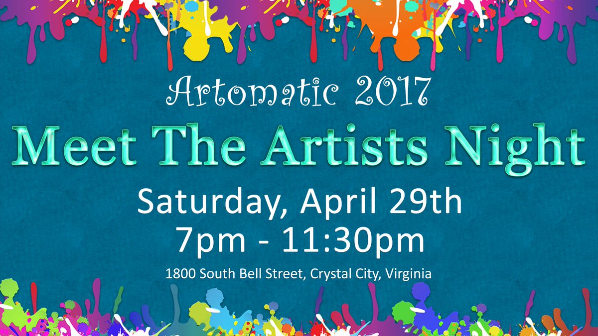 artomatic's tweet photo. This Saturday is our 2nd Meet the #Artists Night! Hang out with hundreds of artists, drink great beer, &amp; listen to great #music - all FREE! https://t.co/f0u4zexGtM