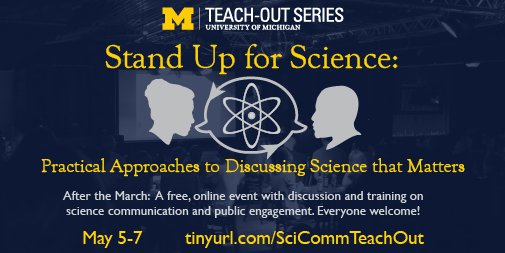umichmedicine's tweet photo. Want to keep the #MarchforScience momentum going, but not sure how? Sign up for this: https://t.co/YGaiQyYgrc https://t.co/fFZrwqTKrD