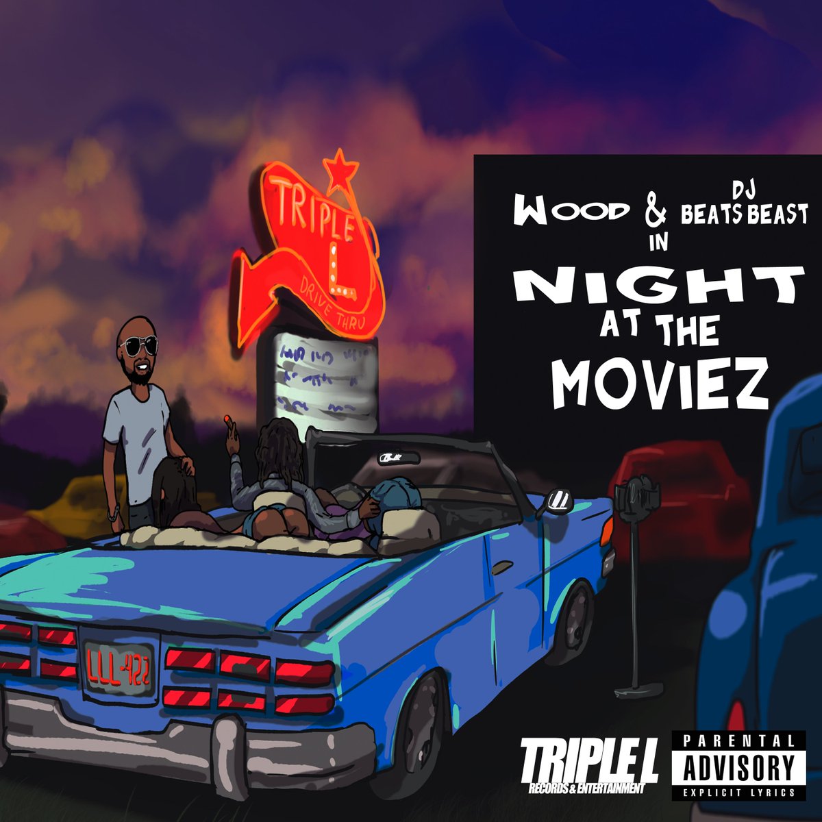 TripleLEnt's tweet photo. #NightAtTheMoviez front and back covers #tracklist https://t.co/60nSjRimf0