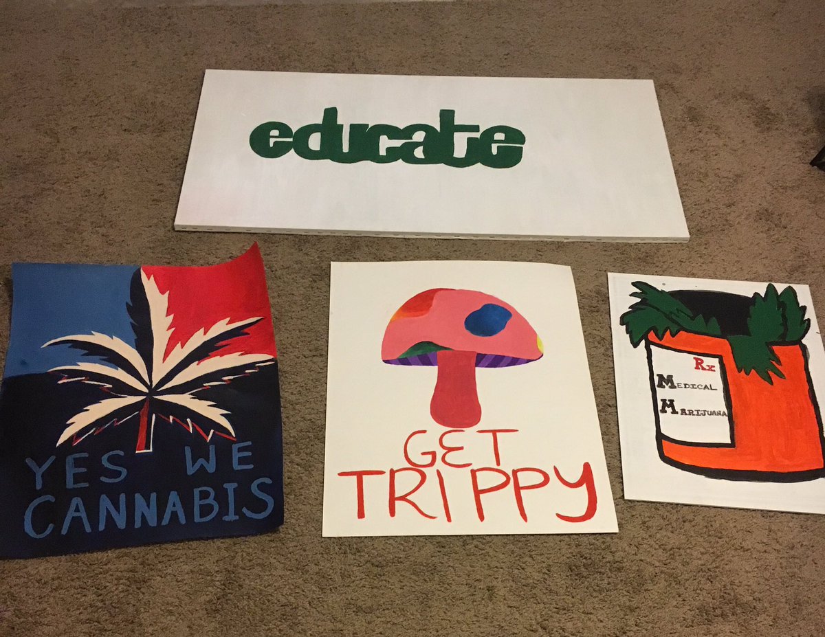 MU_SSDP's tweet photo. @MUSSDP Signs from last weekend's event! 🍁 https://t.co/eHevRpnXi1