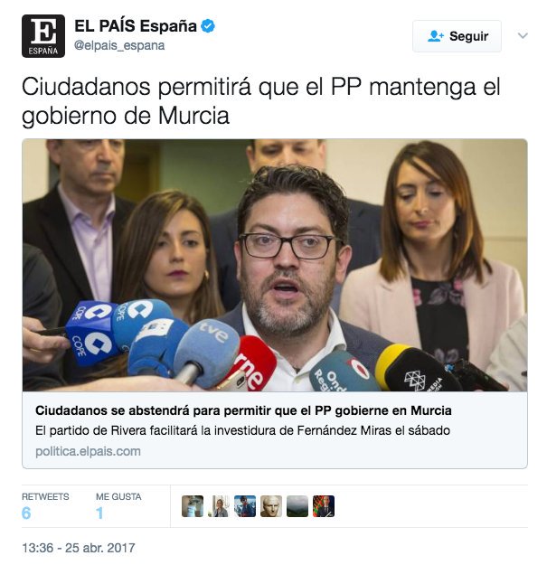 JuventudenLucha's tweet photo. ¿Es o no es @CiudadanosCs la muleta del @PPopular? Y luego dirán que la corrupción les indigna... https://t.co/Xk8PwFUU5p