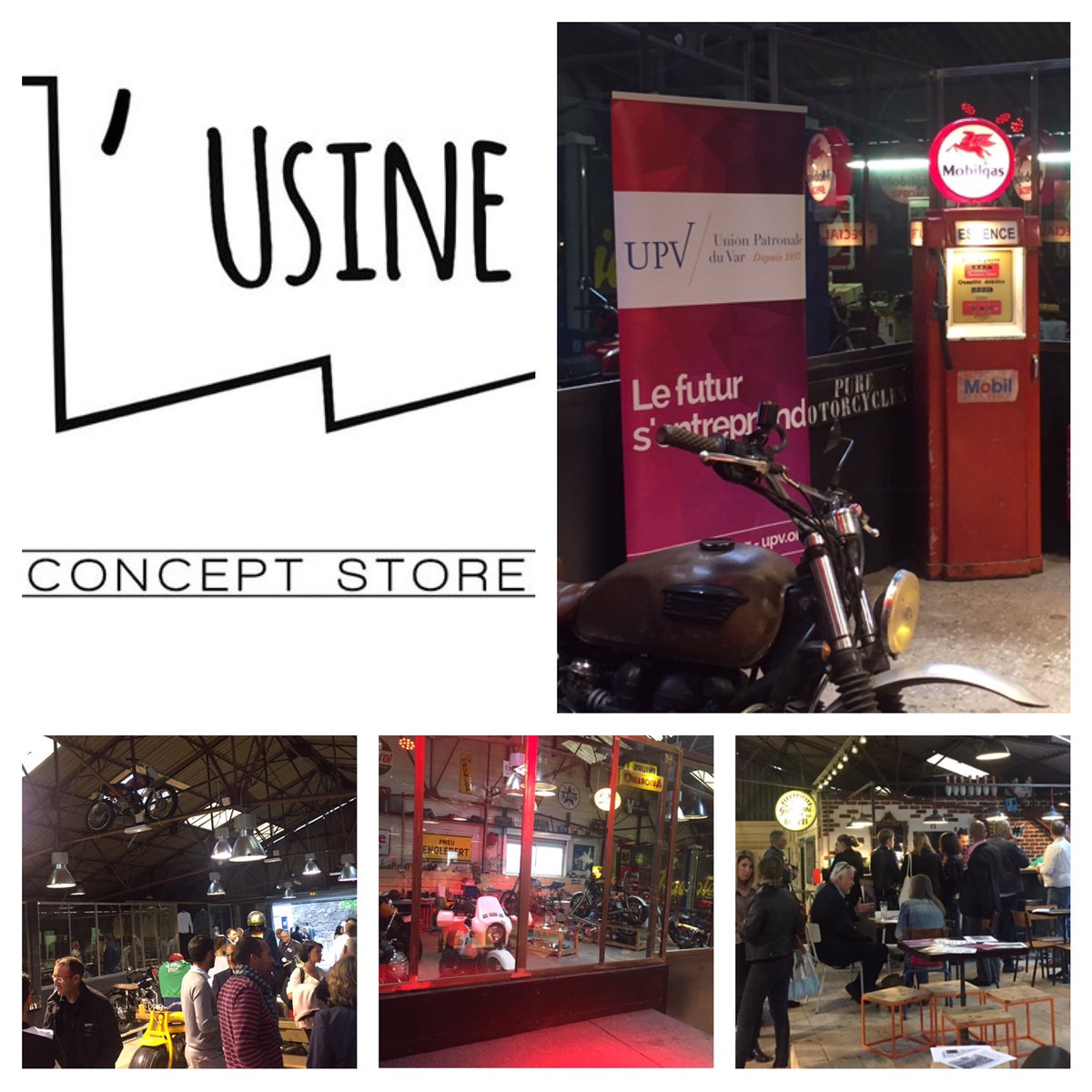 Happy Hour  Est Var Numerique by #UPV 🍹à l' #UsineConceptstore de St Raphael 🏭
Numerique +business +convivialité = Trés belle soirée 👍