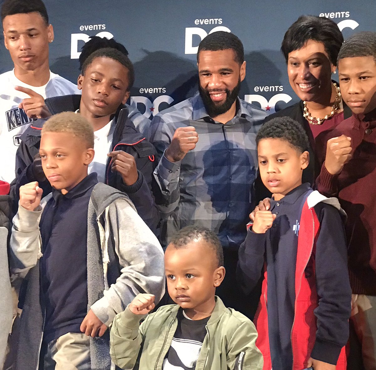 NavyYardNats's tweet photo. Mayor Bowser names today Lamont Peterson Day in DC! Congrats to DC's own @kingpete26, the new WBA Welterweight Champ! https://t.co/n9tCPXZPOJ