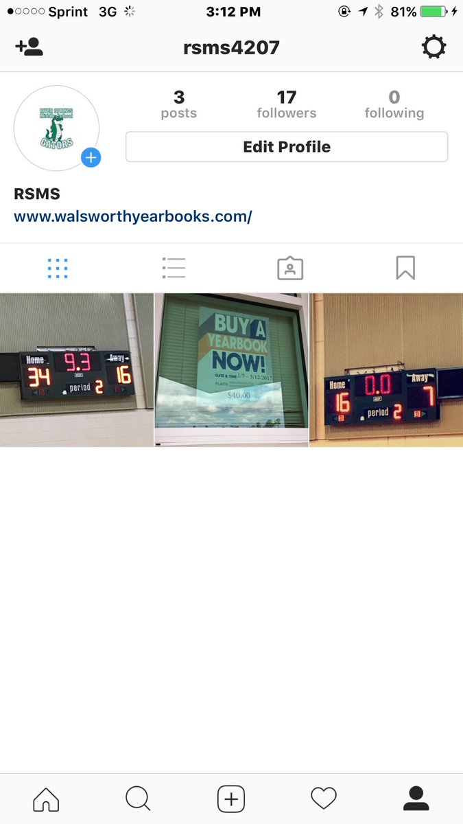 We started the school Instagram! If you want to follow it for more updates the username is 
@rsms4207