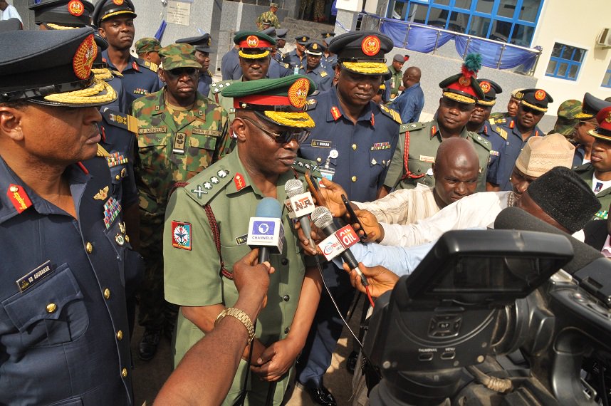 COMMISSIONING OF   IBRAHIM ALFA 1000 CAPACITY AUDITORIUM AND BENJAMIN OSEBEQUIN MOSUGU HALL AT AFIT BY THE CHIEF OF DEFENCE STAFF