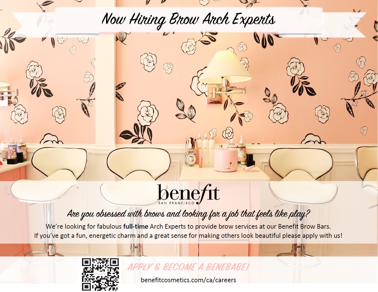 Careers  Benefit Cosmetics