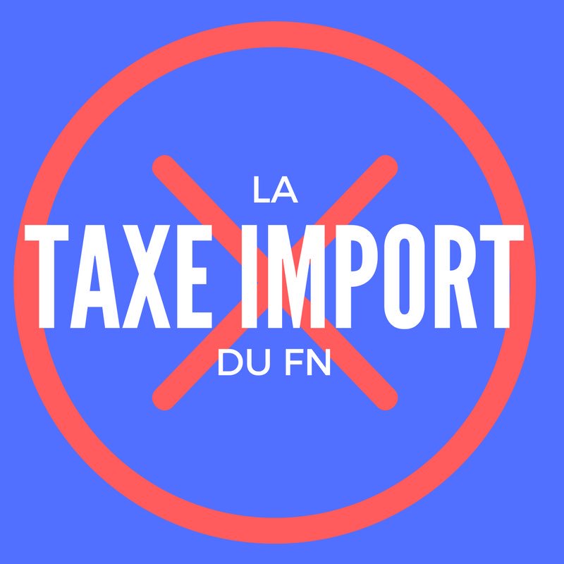 TeamMarcheurs's tweet photo. [ Taxe d'import du #FN ]

➡️ Elle va directement augmenter le coût de la vie !

↗️ Tous sera + cher ! 

#elysee2017 #Macron https://t.co/lmjO9R6okX