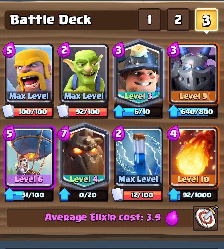 baronvonbushy35's tweet photo. Just you daily 12 wins in GC with my custom deck once again 😎@InfluenceESport @TheRoyalesCR @Clash_with_Ash https://t.co/lowz4l799K
