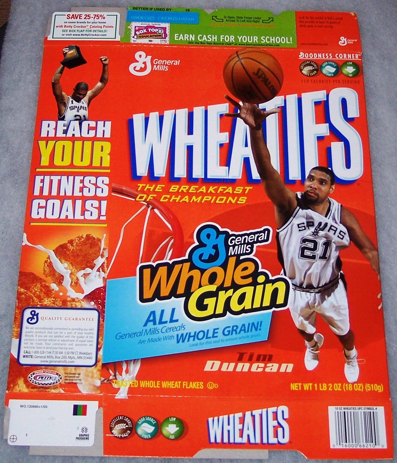 2005 Tim Duncan box. Happy Birthday to the former who turns 41 years old today! 