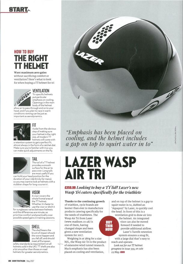 Lazer wasp sales air tri helmet