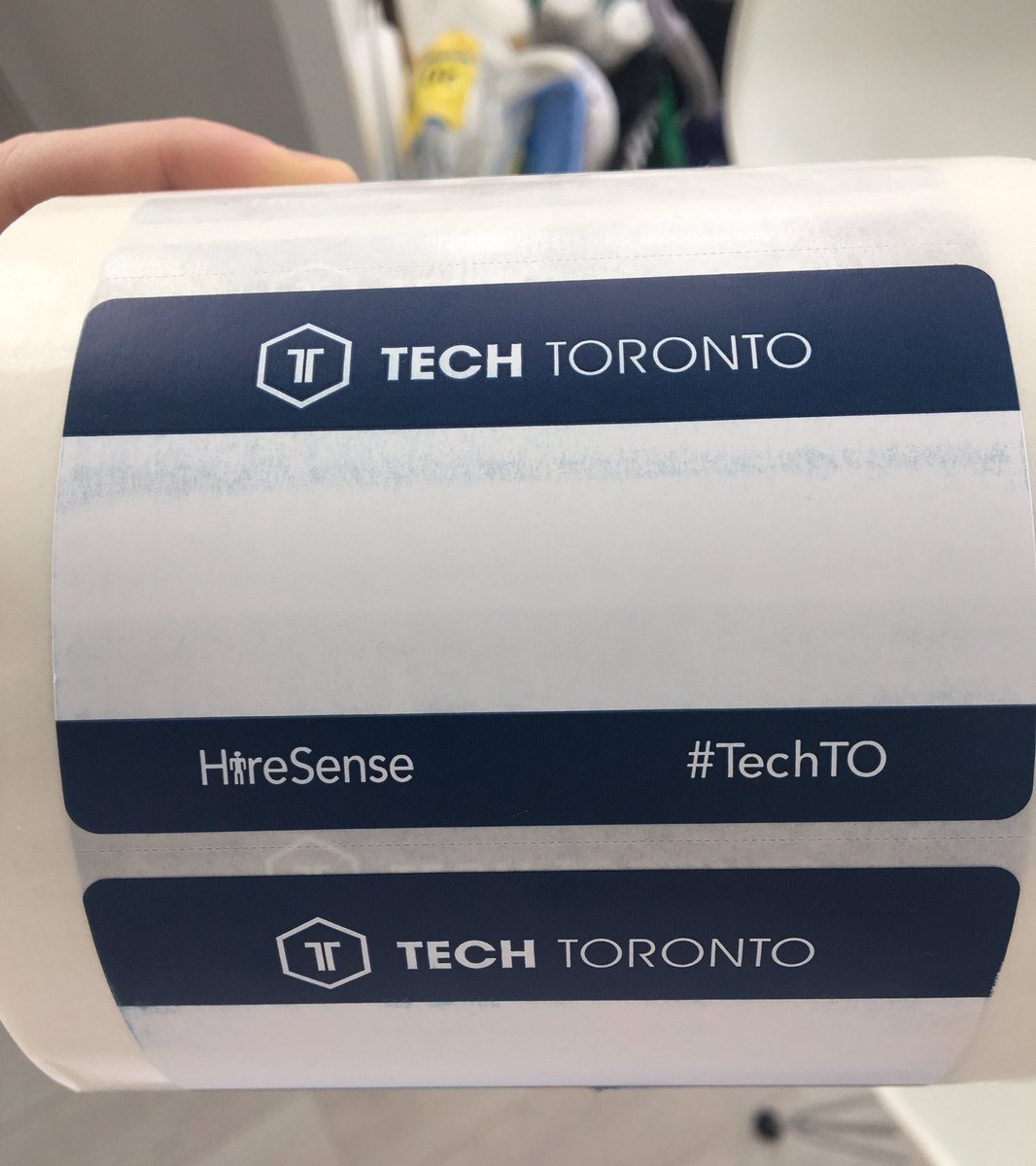 HireSense is proud to be sponsors of #TechTO name tags!
