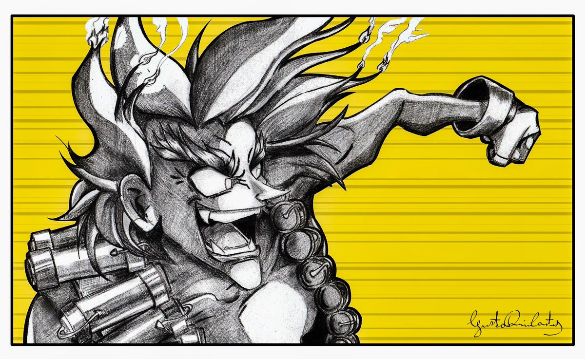 Gaquircast's tweet photo. #Junkrat #overwatchplays #OverwatchInsurrection #OverwatchFanart #overwatchrumble #blizzard #blizzard2017 #Ultimate #overwatch #Draw https://t.co/KRqB81YGxc