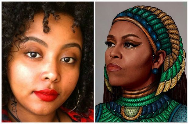 BlockClubCHI's tweet image. A GoFundMe has been created to raise money for the original artist behind the South Side Michelle Obama mural dnain.fo/2qbBLR8