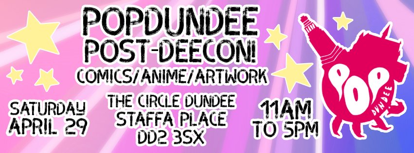 TheOfficialKatz's tweet photo. I'm so excited to announce this!! I'm gonna be at @POPDUNDEE 's Post-DeeCon this Saturday!! //POP// in if you're in Dundee during this time! https://t.co/We3J0wJ5Ae