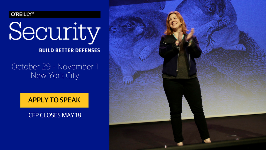 OReillySecurity's tweet image. Are you a #DefensiveSecurity expert? Share your knowledge at #OReillySecurity and help others build better defenses. oreil.ly/2nJk2iE