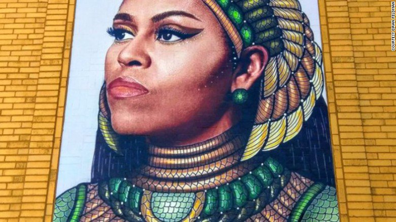 Chicago artist creates a mural of Michelle Obama and debate is sparked, but not for the usual political reasons cnn.it/2pfMM4o