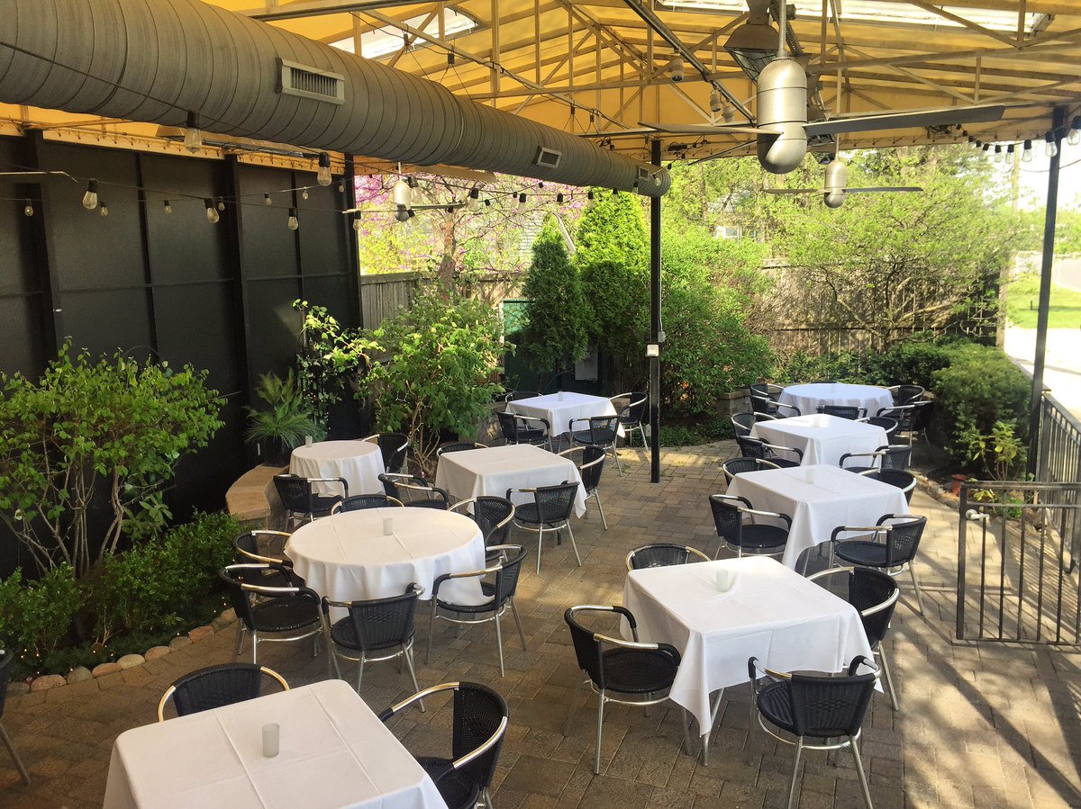 ambercafe's tweet photo. Look! Look! Our beautiful patio is open and waiting for you... it's just the right scene for Tuesday night Steak &amp; Frites! #ambercafe https://t.co/4v895Fu741