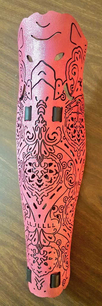 Newest @SciTechMuseum artifact: this stunning OM prosthetic cover from @the_ALLELES studio in Victoria! #Design #WearableTech #Canada150