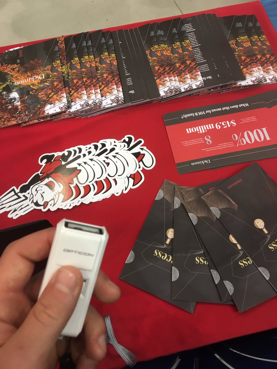 NickatDson's tweet photo. Stop by the Dickinson table and have your cards scanned! https://t.co/OK2C9kCYC9