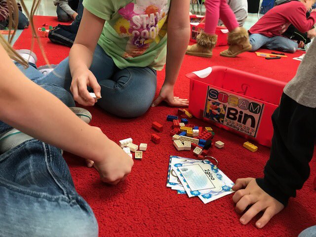 SolancoSchlDist's tweet image. Mrs. Weitzel&apos;s first grade class going full STEAM today! #ClermontPride #MathMoment