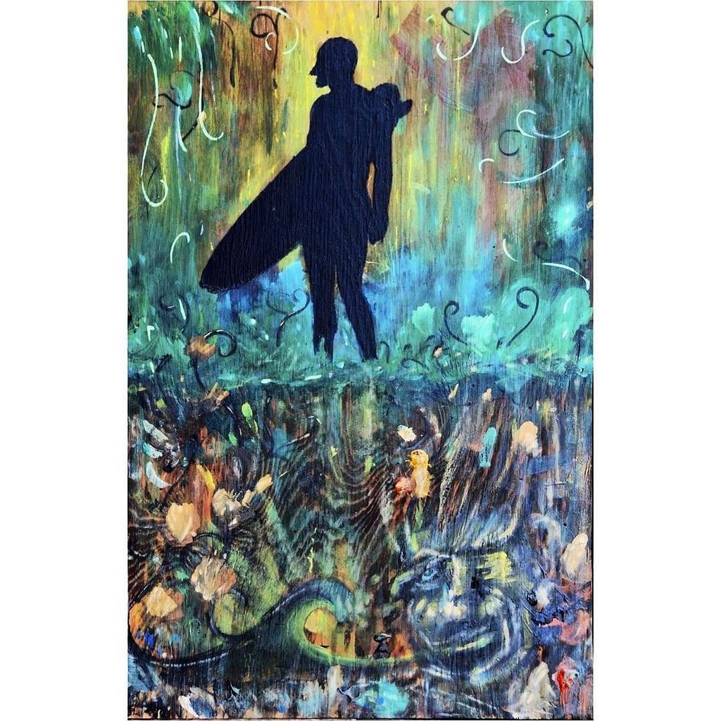 surfartist's tweet photo. 'The undergrowth' #sold  #sea #sunset #sunrise #art 
#waveart #oceanart #ocean #landscape
#surf #surfart #polynesi… https://t.co/vRbxWyZv4E https://t.co/w1t2qmdtad