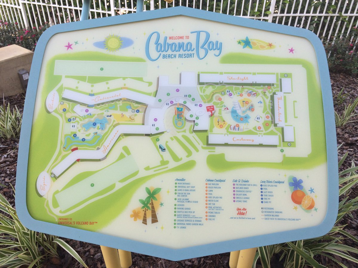 cabana bay beach resort map cabana bay beach resort map