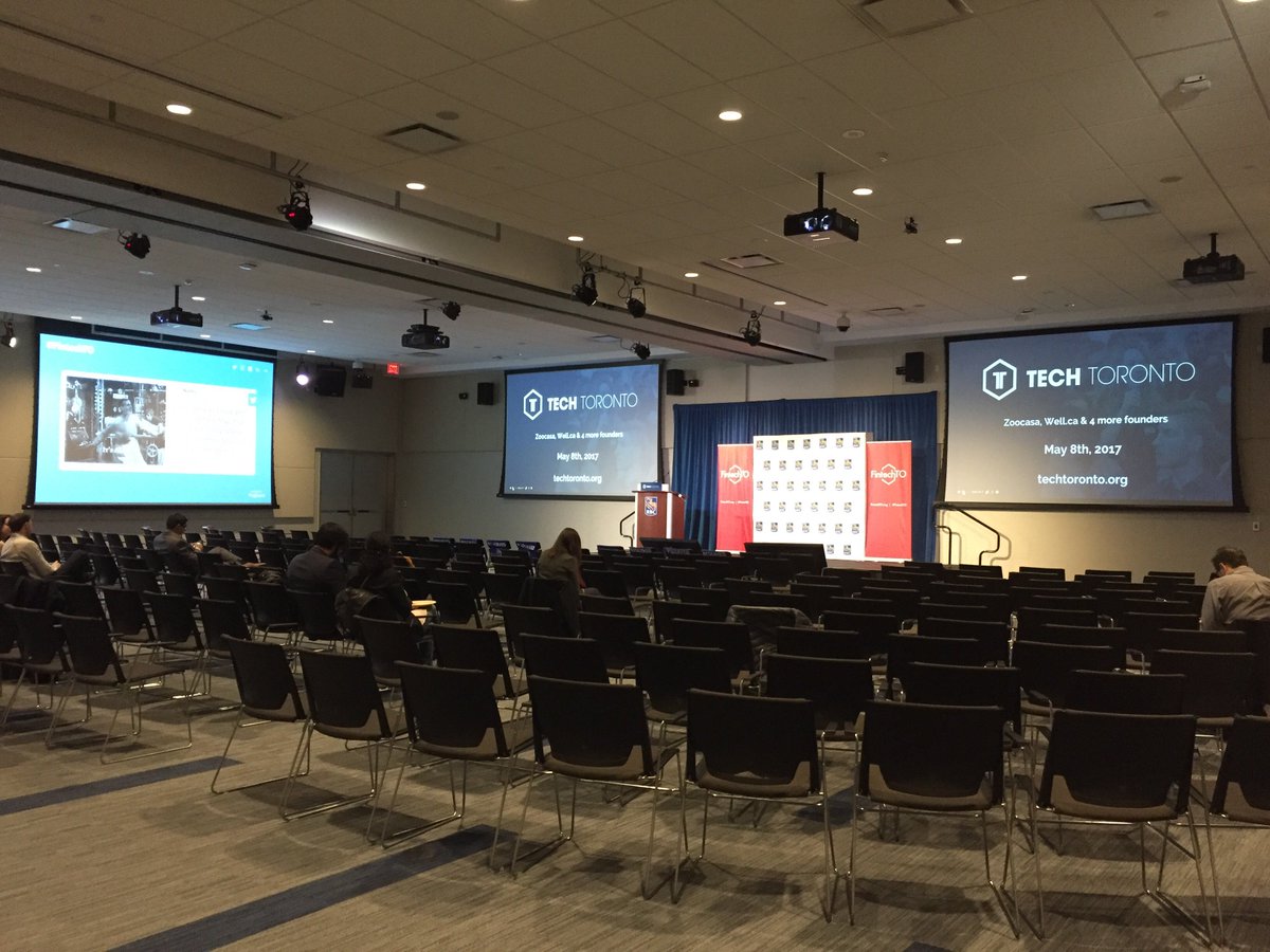 Starting to fill up in here! Excited for this #FintechTO