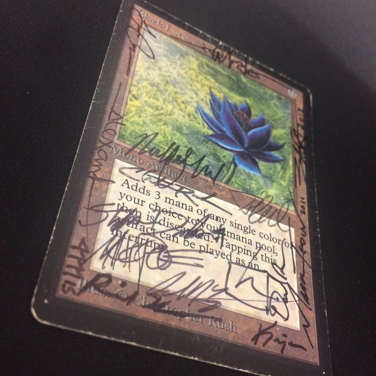 MTG Flying Men イラストレイタークリストファーラッシュ氏サイン入り Arabian Nights 空飛ぶ男/Flying Men Signed by Christopher Rush x3