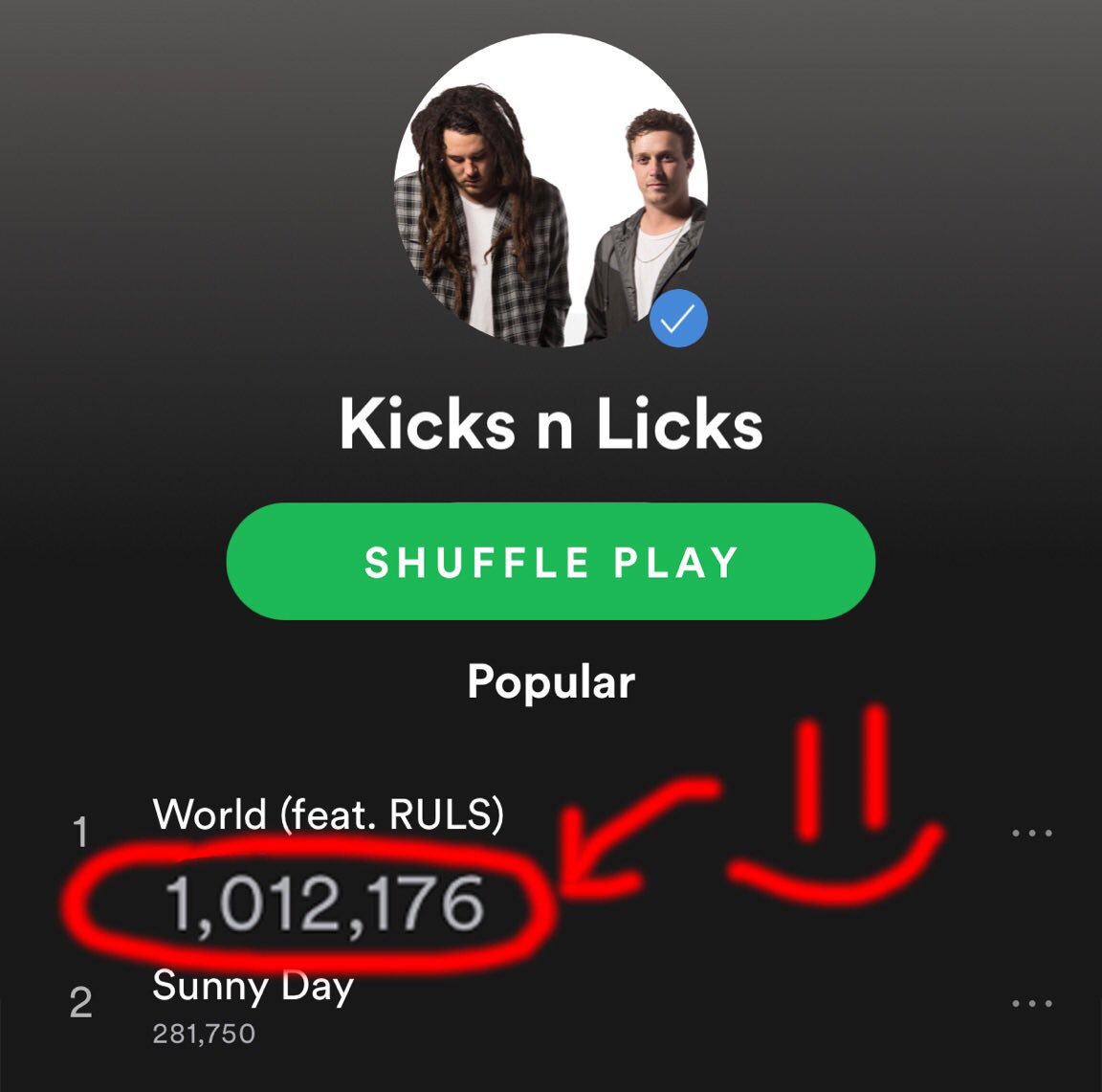 🌎WORLD🌍

Broke 1 million <a href="/Spotify/">Spotify</a> 😱🙌🏼

<a href="/AllTrapNation/">Trap Nation</a> <a href="/lowlypalace/">Lowly.</a>