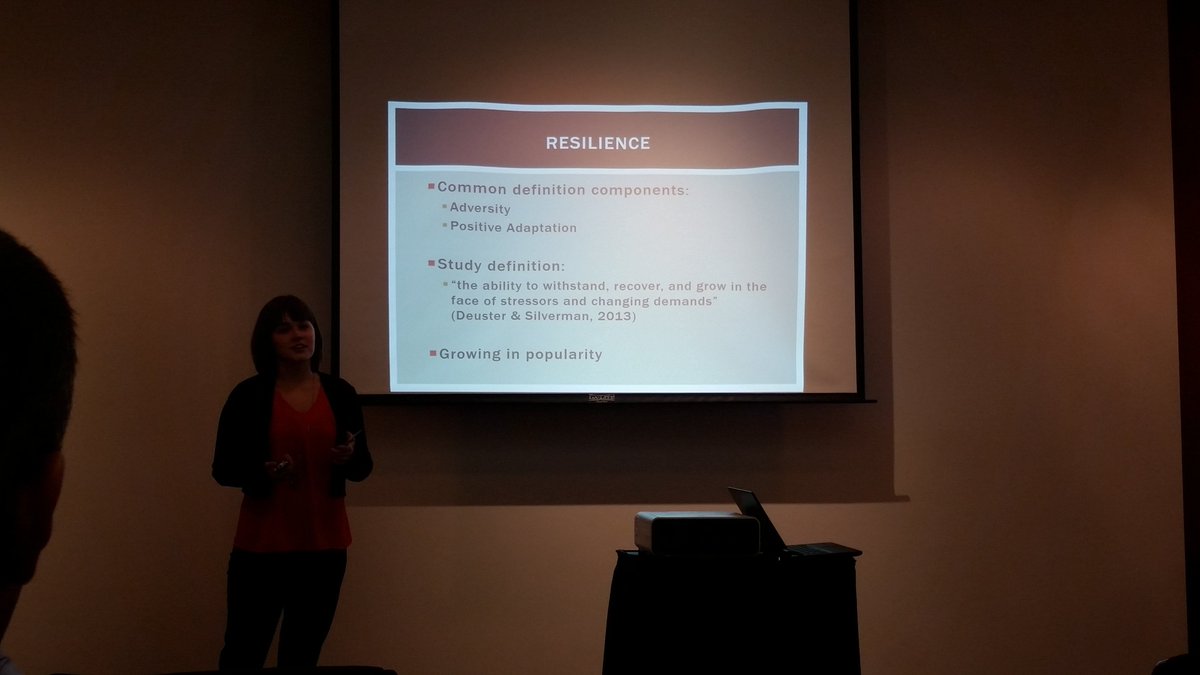Caroline Kruse did a really good job presenting on Exercise and Resilience today at #SURF2017