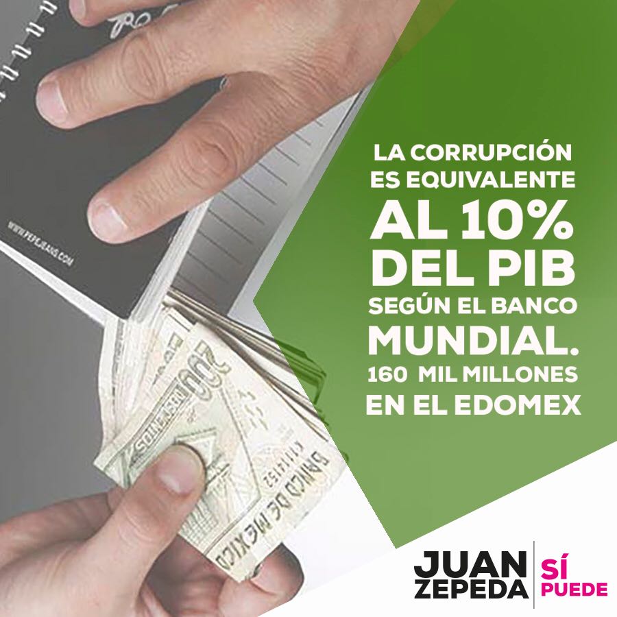 JuanZepeda_'s tweet photo. La corrupción es el principal cáncer del Estado de México. Yo no la voy a tolerar. #DebateEdoMéx. #JuanZepedaSíPuede https://t.co/FRuijLwrDD