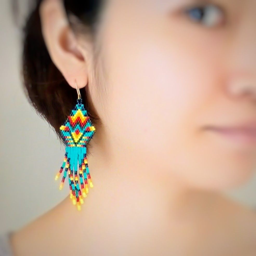Lucadot Jewellery Twitterren こんなのに挑戦しました Miyukiのデリカビーズを使ってビーズステッチをしました 何かアメリカンインディアンのカラフルなデザインで可愛い Miyuki ビーズ ビーズステッチ ピアス ビーズピアス カラフル アメリカン Lucadot Jewellery Twitterren こんなのに挑戦しました Miyukiのデリカビーズを使ってビーズステッチをしました 何かアメリカンインディアンのカラフルなデザインで可愛い Miyuki ビーズ ビーズステッチ ピアス ビーズピアス カラフル アメリカン