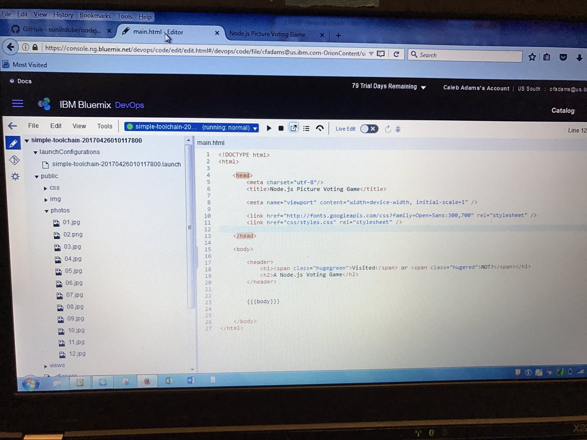calebfadams's tweet image. Ibm #bluemixgarage #codeoff